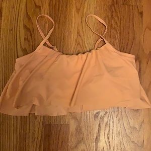 Coral/peachy color bikini top